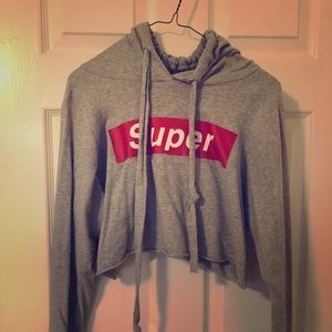 Super crop top sweater